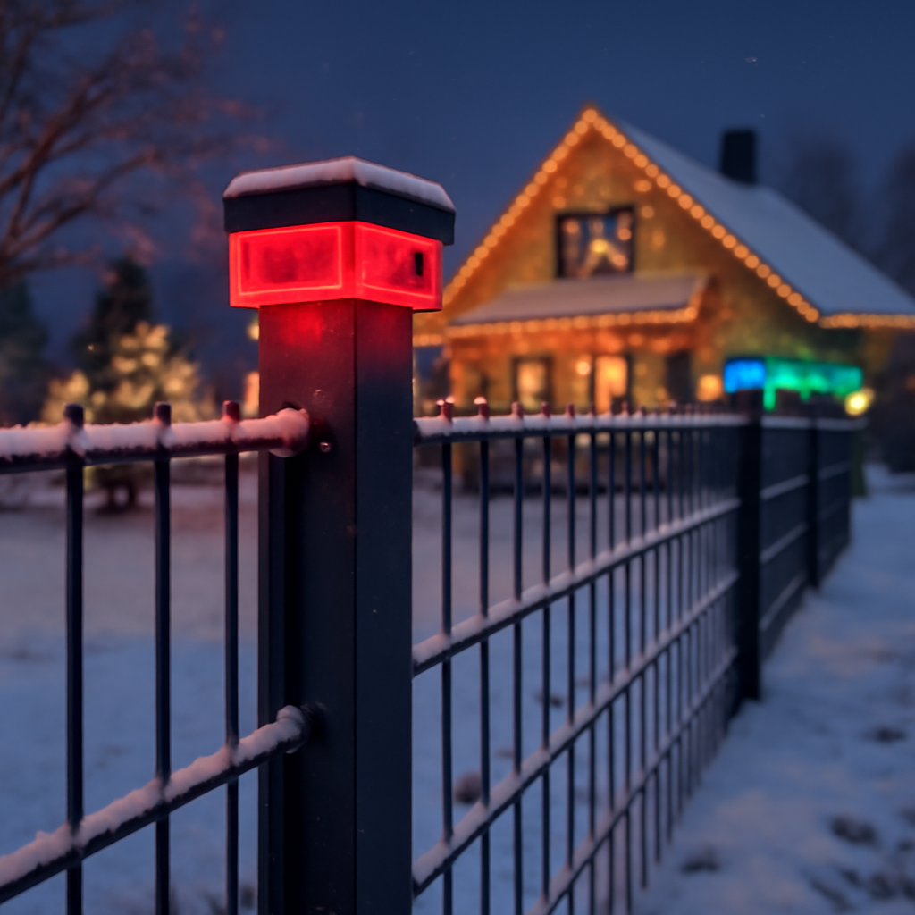 6040 Solar Zaunleuchte LED bunt