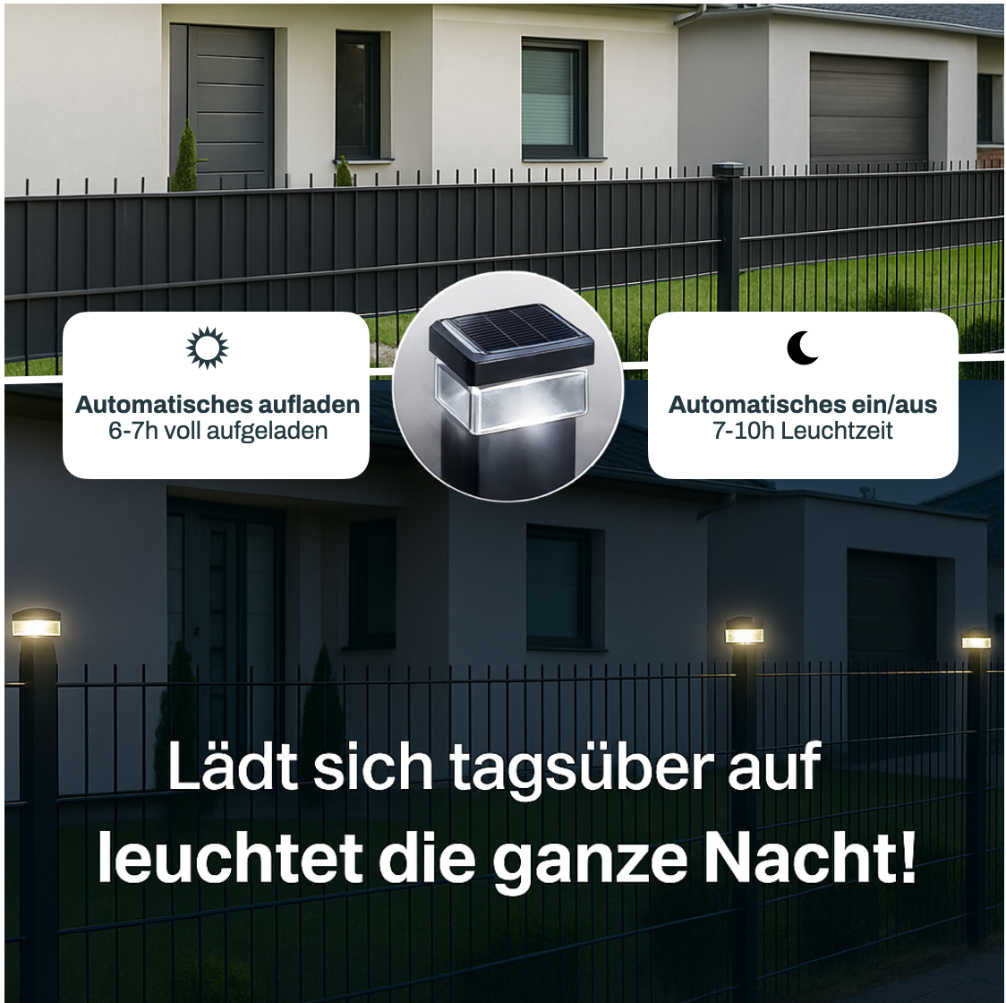 6040 Solar Zaunleuchte LED