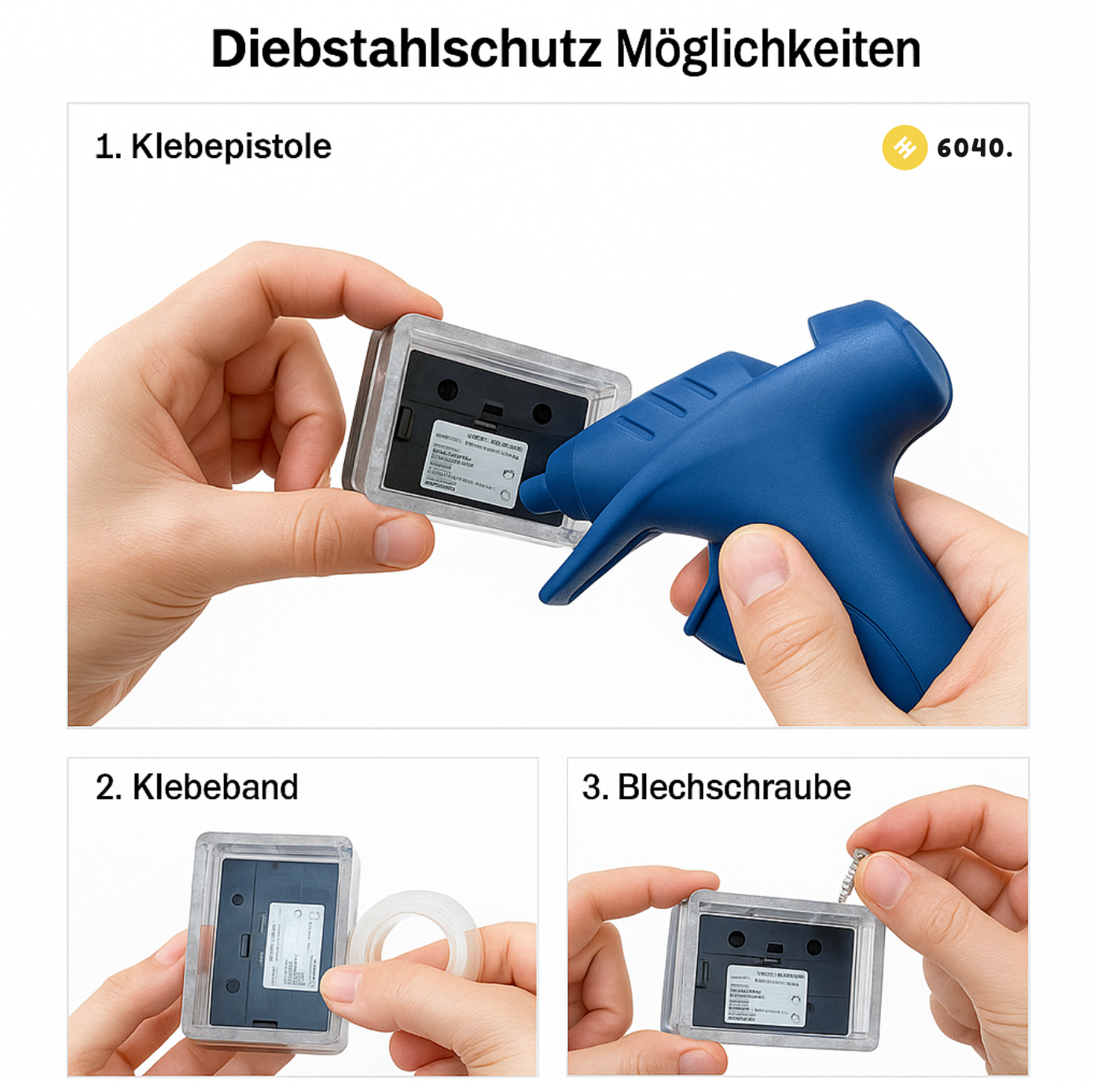 6040 Solar Zaunleuchte LED